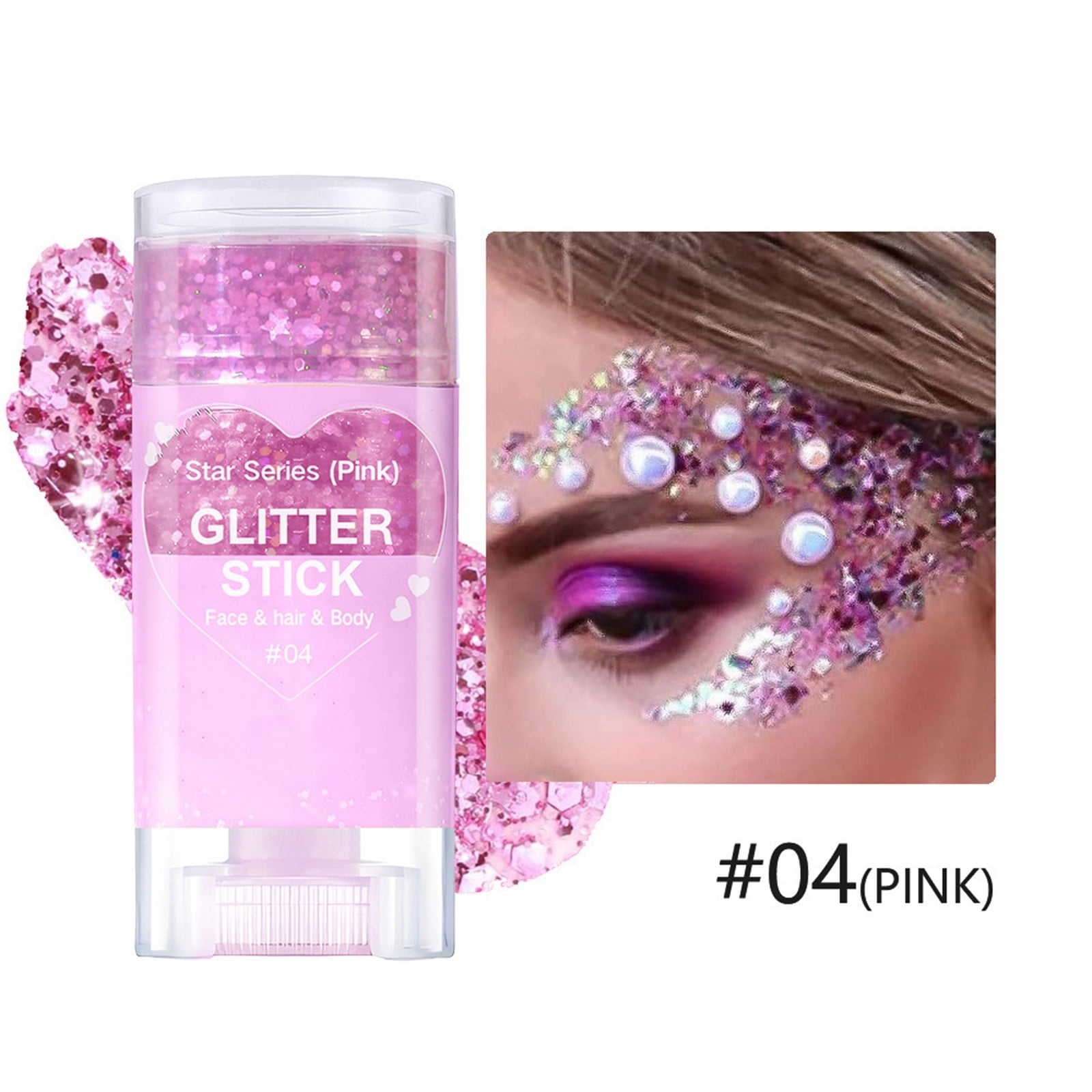 BONINGGG Glitter Eyeshadow Body Paint Stick Face Lip Star Glitter