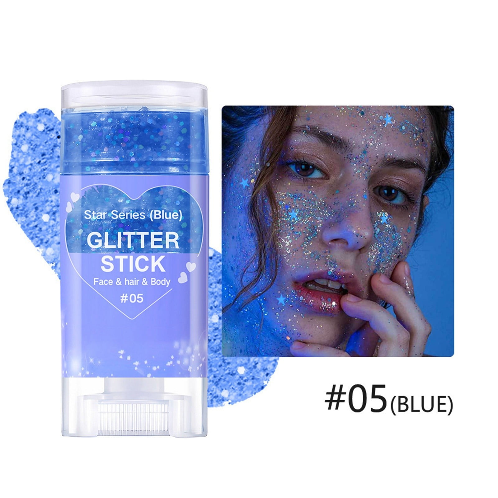 BONINGGG Glitter Eyeshadow Body Paint Stick Face Lip Star Glitter