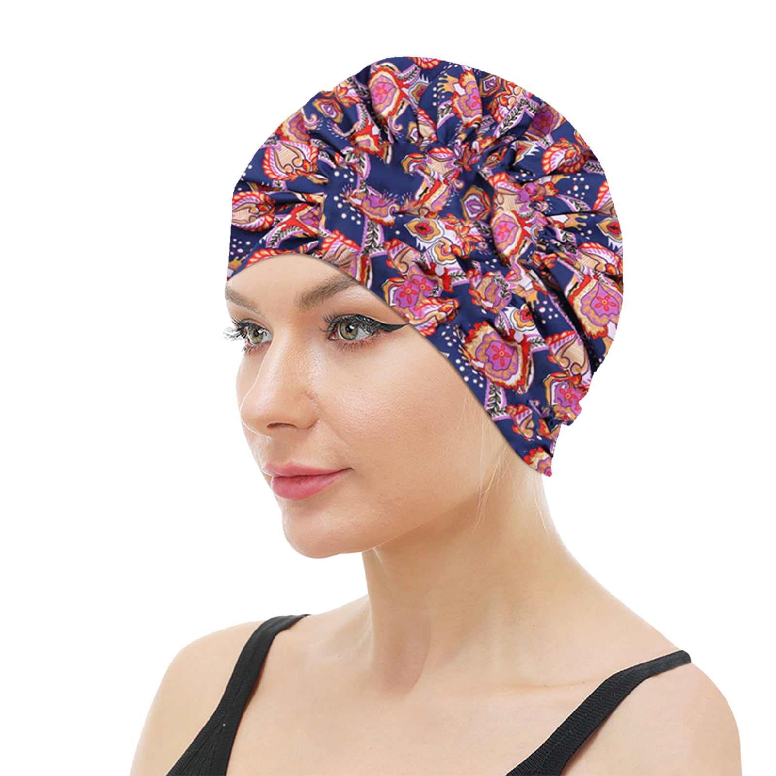 BONINGGG Hair Cap Is Suitable For Bathing And Sleeping The Double Silk