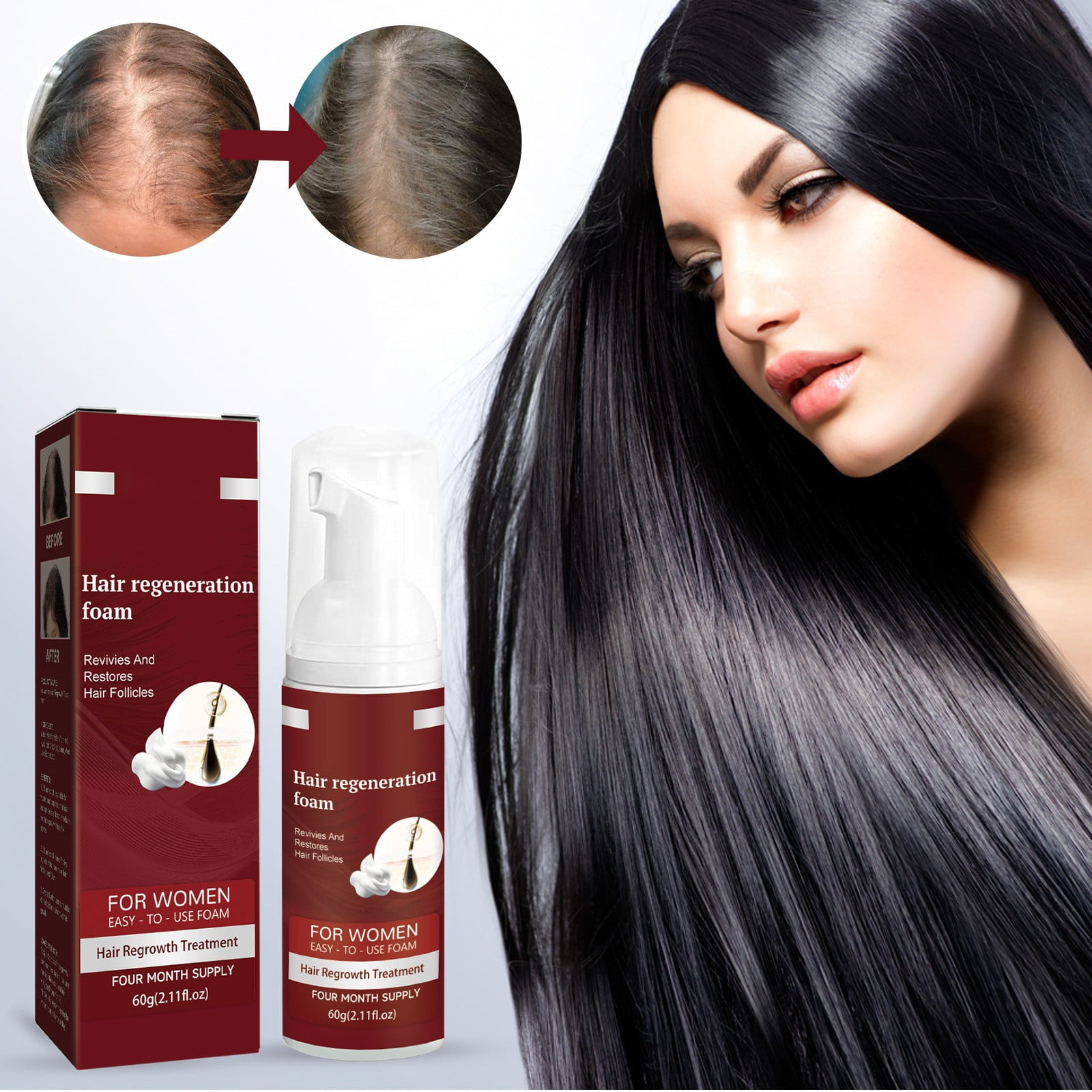 BONINGGG Hair Care Foam Dense Hair Deep Hair Root Hair Follicle