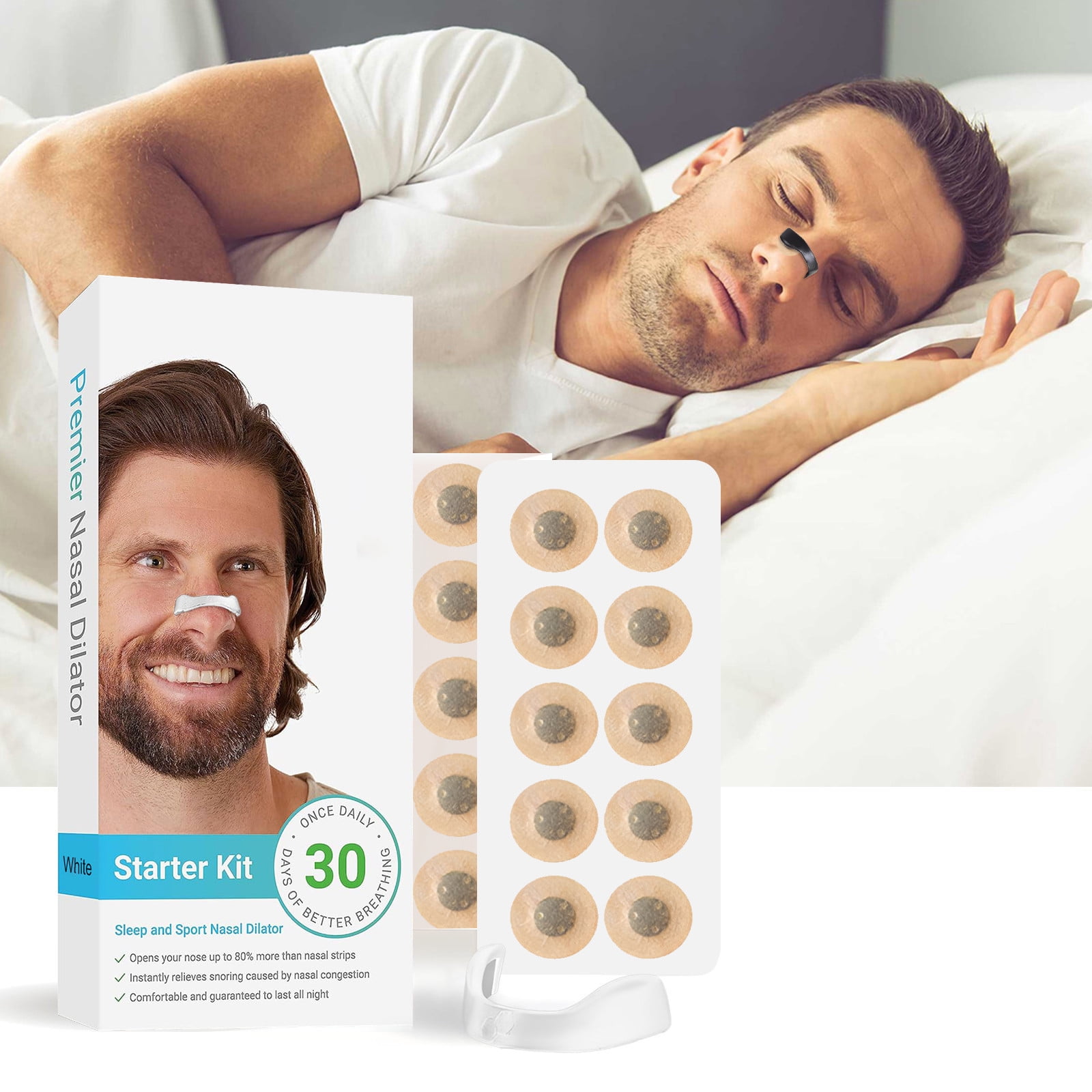 BONINGGG Intake Breathing Nasal Strip Kit (30 Count ) Oxygen Intake