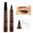 BONINGGG Makeup Micro Carving And Sweat Proof Four Pronged Eyebrow Pen