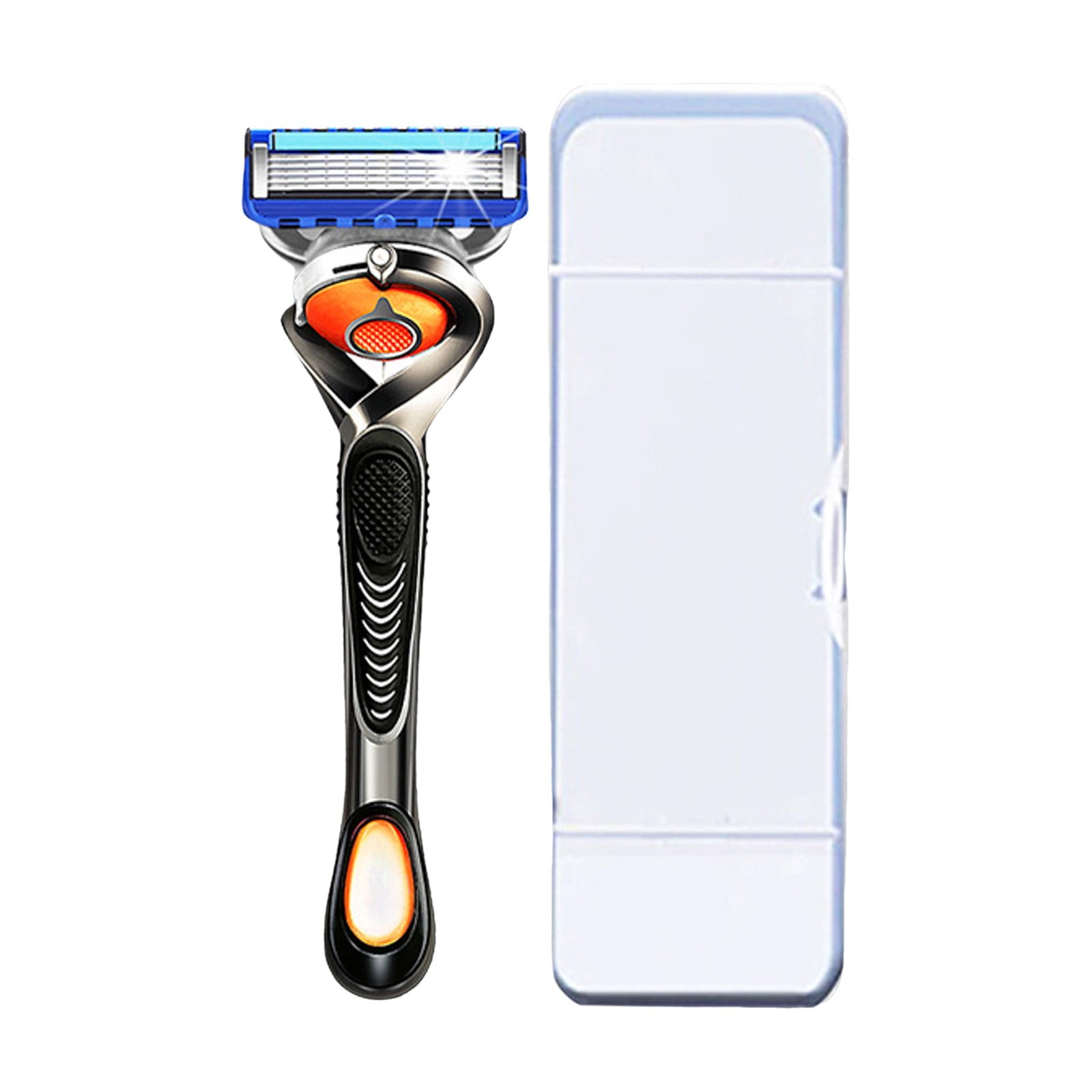 BONINGGG Men's 5 Manual Shaver Kit & Holder Smooth Shave Facial Hair