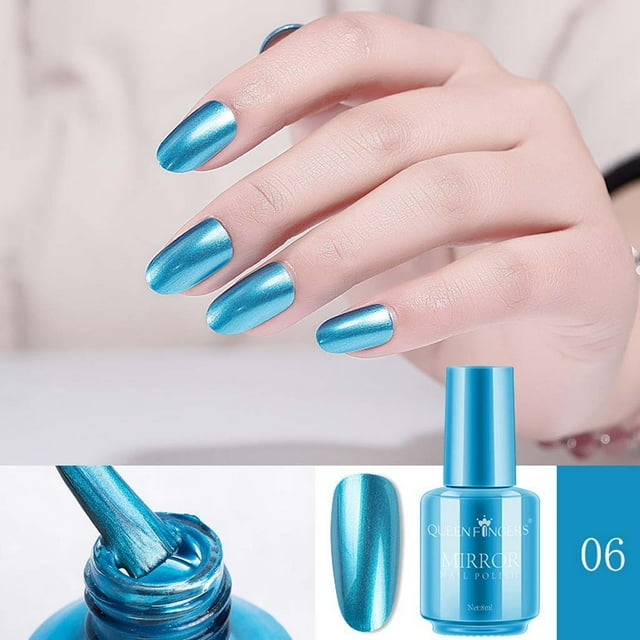 BONINGGG Nail Polish Plating Silver Paste Metal Color Stainless Steel