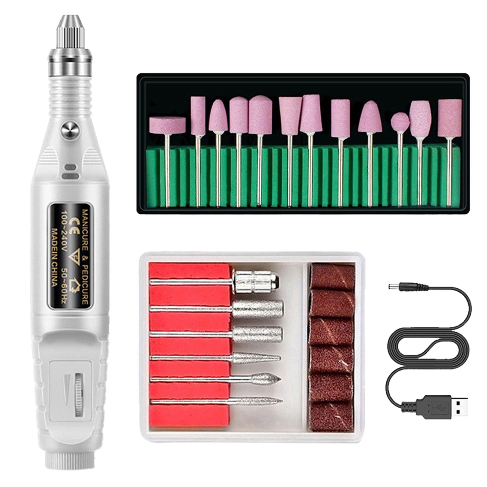 BONINGGG Nail Sharpening Machine Nail Sander Pen Manicure Nail Drill