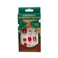 BONINGGG Nail Stickers Christmas Short Manicure Wearable Nails Removable Nail Patch Glue 1ml