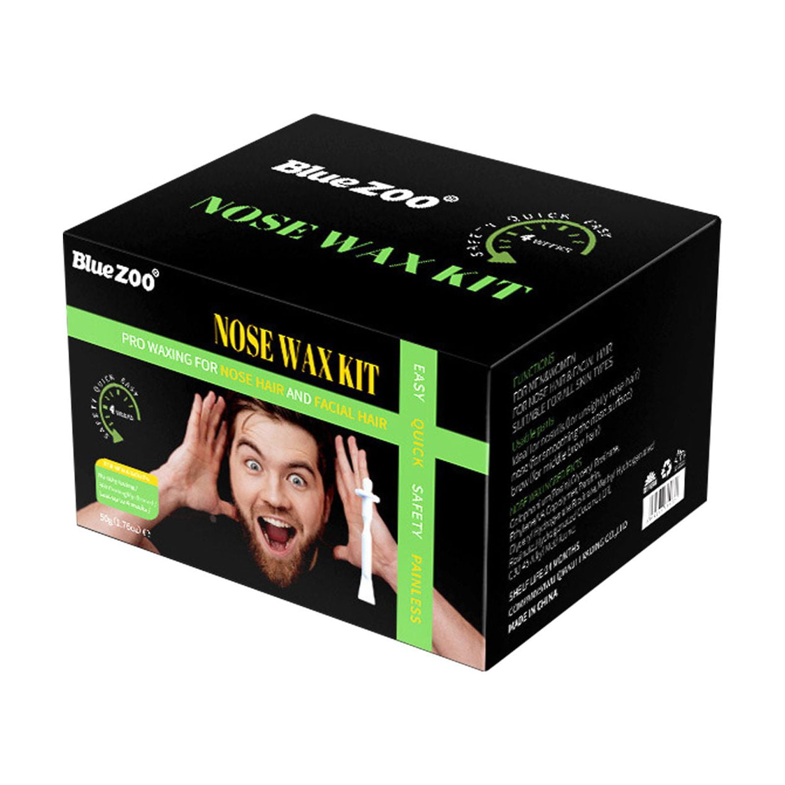 BONINGGG Nose Wax Kit, Wax Nose Hair Pulling Tool, Nostril Cleaning