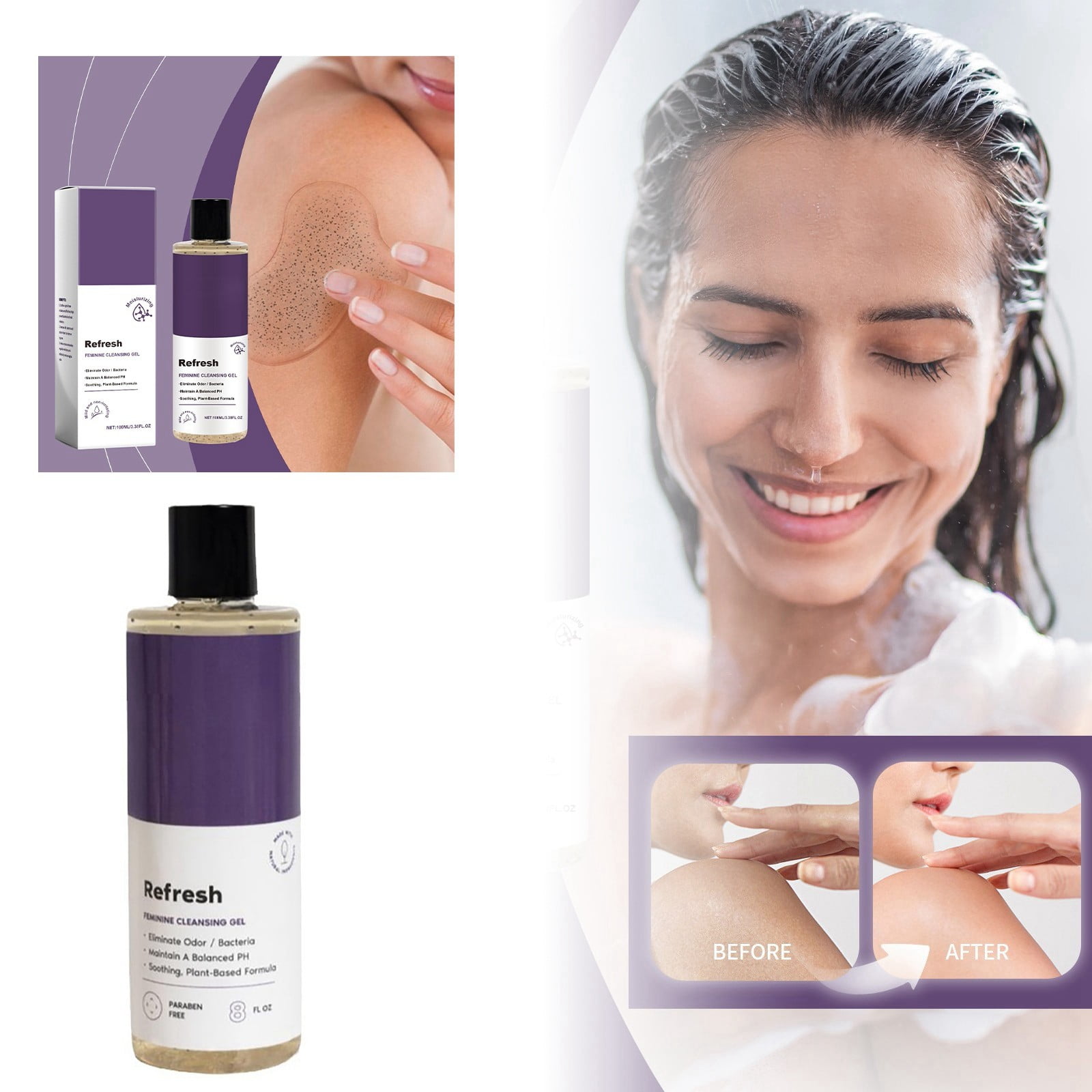 BONINGGG PH Balanced Natural Feminine Body Wash Gel Dirt B And Other