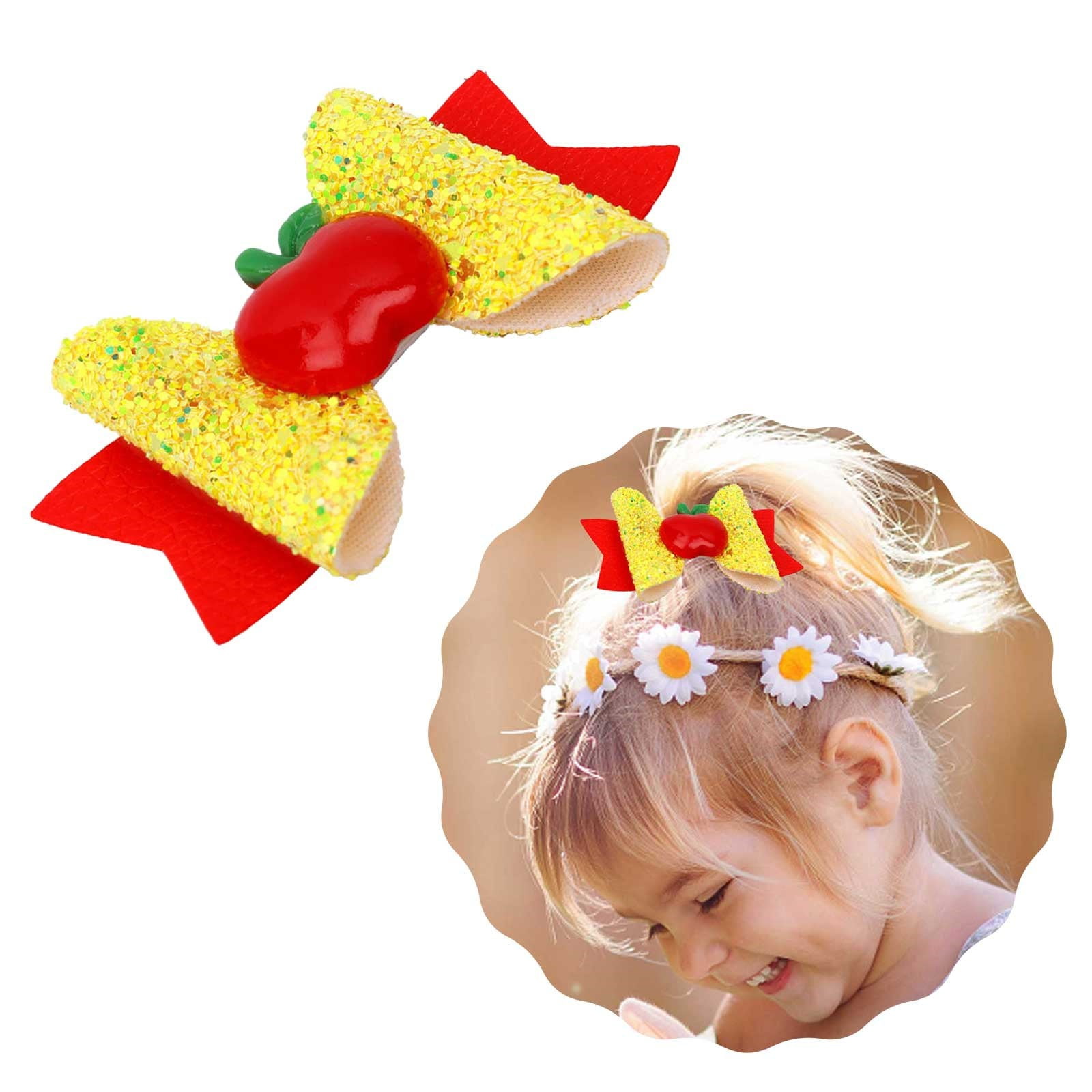 BONINGGG Pencil Girls Hair Ties For Back To School Kindergarten 1st