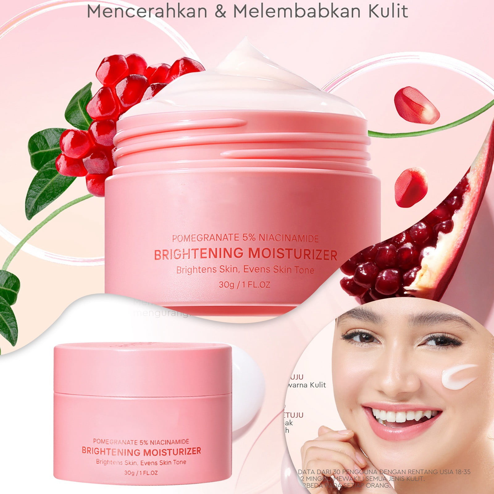 BONINGGG Pomegranate Moisturizing Hydrating Facial Moisturizer