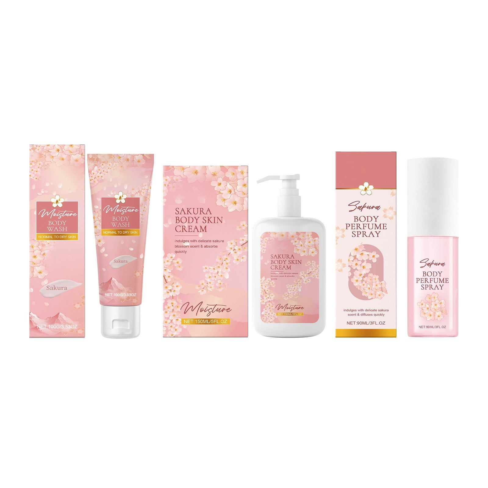 BONINGGG Set Includes Body Fragrance Spray (90ml) Moisturizing Body