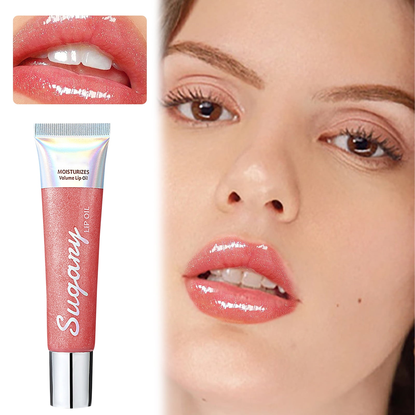 BONINGGG Shine Lip Gloss Pearl Lip Gloss Shine Hose Lip Gloss 10ml Peel