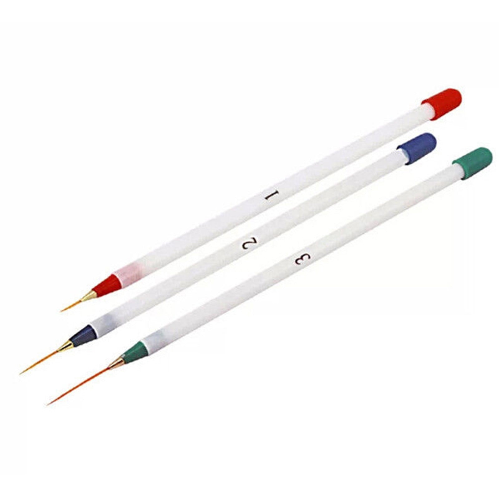 BONINGGG Supplies Tools Drawing Pen 3 Set Brush Line Pen White Nail