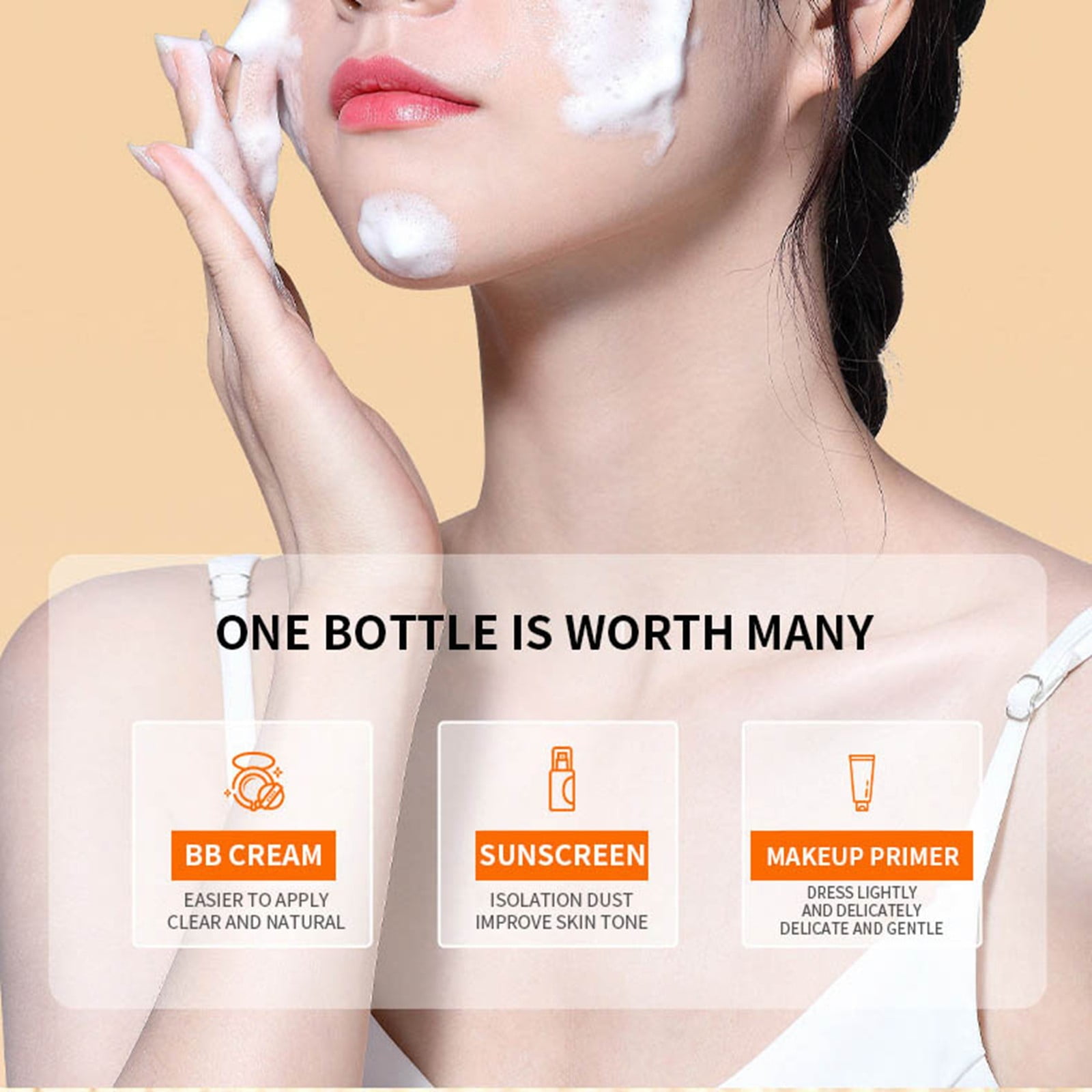 BONINGGG Vitamin C Makeup Popular Beautiful Skin Lazy Hydrating