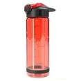 thumbnail image 1 of BONISON 26 OZ Water Bottle With Straw BPA Free Shaker Bottle Protein Powder Mixing Bottle With Lid Lock-Easy One Hand Operate Sport Bottle-Red, 1 of 4