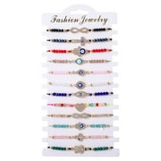 BONITTER Evil Eye Best Friend Matching Couple Bracelet, 12 Per Pack