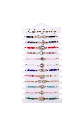 Evil Eye Best Friend Matching Couple Bracelet, 12 Per Pack