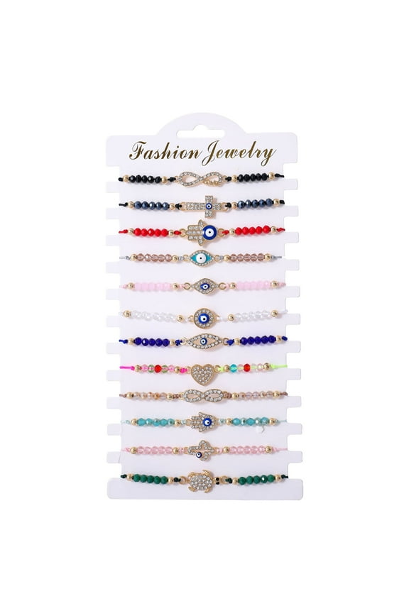 Evil Eye Best Friend Matching Couple Bracelet, 12 Per Pack