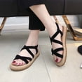 thumbnail image 1 of BONIXOOM Black Sandals Women Clearance Fall Slip-On Platform Casual Fashion Shoes for Women Black Size 7, 1 of 5