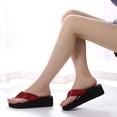 thumbnail image 1 of BONIXOOM Black Sandals Women Casual Summer House Shoes For Women Red Size 36, 1 of 6