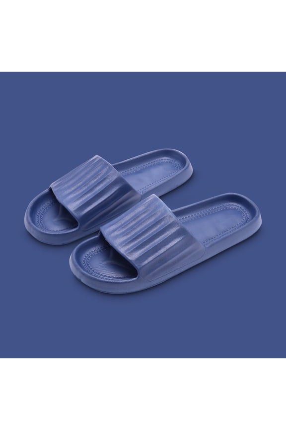 Black Sandals Women Clearance Slide None V-Day Casual Summer House Shoes For Women Dark Blue Size 42/43