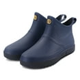 thumbnail image 1 of BONIXOOM Boots For Women Flat Heel Rubber Slip-On Over-the-Knee Winter Dark Blue, 1 of 6