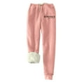 thumbnail image 1 of BONIXOOM Cargo Sweatpants For Women Girls Sweatpants Mid Waisted Legging Active Fit Drawstring Pant Printed Pink, 1 of 2