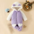 thumbnail image 1 of BONIXOOM Children'S Clothing On Sale Girls Clothes Toddler Outfits Fashion Spring Round Neckline Pull-On Solid Long Sleeve Jumpsuit Purple 18M, 1 of 7