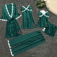 thumbnail image 1 of BONIXOOM Christmas Pajamas For Couples Womens Pajamas Sleepwear None Short Sleeve Solid Sleep Dress Multicolor XL, 1 of 7