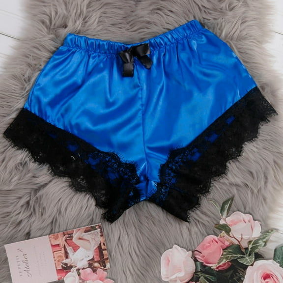 BONIXOOM Couples Christmas Pajamas Christmas Pajamas For Women Sleepwear Belt Sleeveless Animal Print Sleep Pants Blue XXXL