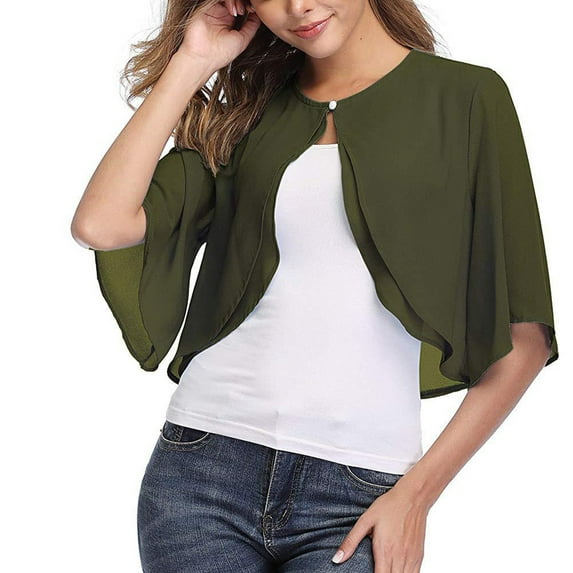 BONIXOOM Fall Cardigans For Women 2023 Cardigan Women Long Sleeve Buckle Solid Vacation Cardigan Army Green L