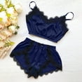 thumbnail image 1 of BONIXOOM Family Christmas Pajamas Matching Sets Christmas Pajamas Women Sleepwear Belt Sleeveless Solid Sleepwear Sets Dark Blue XXL, 1 of 3