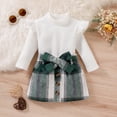 thumbnail image 1 of BONIXOOM Girls Clothes Toddler Outfits Children'S Clothing On Sale Cap Sleeve Round Neckline Buckle Christmas Set White 3-4 Years, 1 of 4