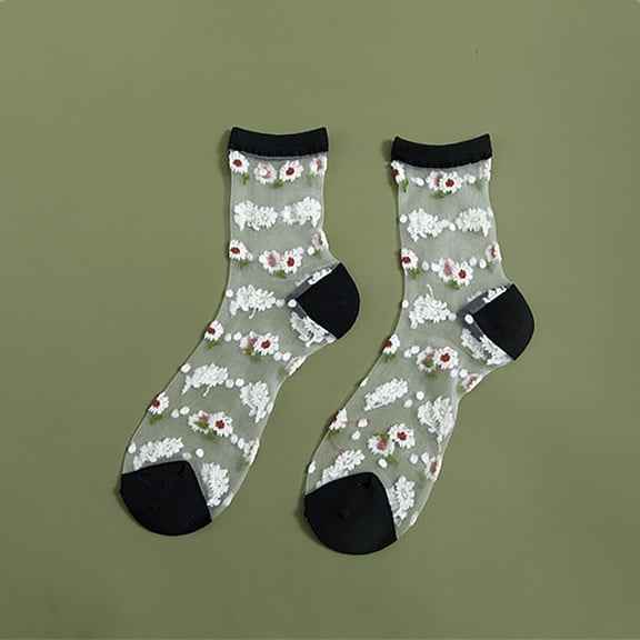 BONIXOOM Halloween Socks Semi-Opaque Low-Cut NylonNovelty Women'S Compression Socks Black One Size