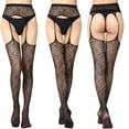 thumbnail image 1 of BONIXOOM Halloween Socks Semi-Opaque Thigh-High SpandexTrouser Women'S Compression Socks Black One Size, 1 of 5