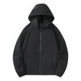 thumbnail image 1 of BONIXOOM Jackets For Women Womens Winter Jacket Drawstring Full Zip Winter Christmas Puffer Jacket Black 4XL, 1 of 5
