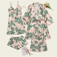 thumbnail image 1 of BONIXOOM Matching Pajamas For Couples Christmas Pajamas Women Sleepwear None Short Sleeve Printed Sleepwear Sets Pink XXL, 1 of 9