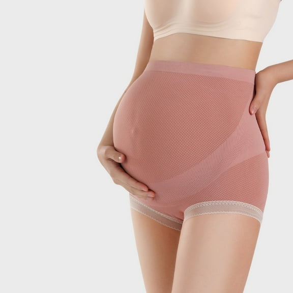 BONIXOOM Maternity Maternity Pants Short Active Fit Daytime Over The Belly Everyday Chinos Clearance Summer Pants Watermelon Red Free Size