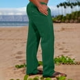 thumbnail image 1 of BONIXOOM Mens Casual Dress Pants Pants For Men Chinos Mid Waist Rise Full Straight-Leg Army Green M, 1 of 6