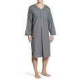thumbnail image 1 of BONIXOOM Pajamas For Men Couples Christmas Pajamas Leisure Button Long Sleeve Sleep Dress Solid Gray XL, 1 of 5