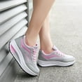 thumbnail image 1 of BONIXOOM Platform Sneakers for Women Running Shoes for Women Running Shoes Running Slip-On Sneakers Pink 2024 Summer Clearance Size 5.5, 1 of 7