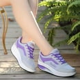thumbnail image 1 of BONIXOOM Platform Sneakers for Women Running Shoes for Women Running Shoes Running Slip-On Sneakers Purple 2024 Summer Clearance Size 5.5, 1 of 5