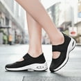 thumbnail image 1 of BONIXOOM Platform Sneakers for Women Shoes for Women Platform Shoes Running Slide Casual Shoes Black 2024 Summer Clearance Size 7.5, 1 of 3