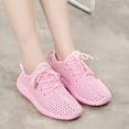 thumbnail image 1 of BONIXOOM Platform Sneakers for Women Womens Shoes Slip-Ons Running Slip-On Casual Shoes Pink 2024 Summer Clearance Size 6.5, 1 of 9