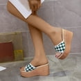 thumbnail image 1 of BONIXOOM Sandals Women Clearance Fall Slip-On Platform Casual Fashion Womens Shoes Green Size 9, 1 of 5