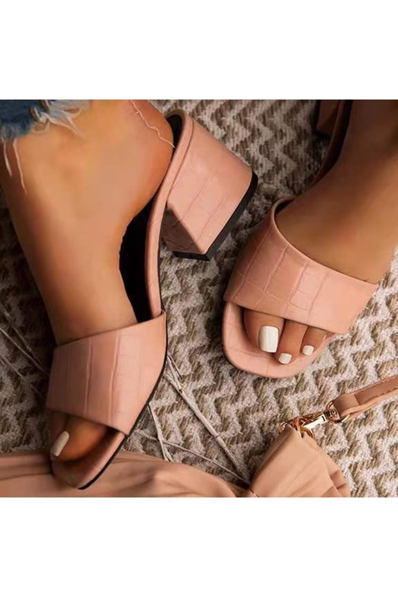 Sandals Women Comfortable Clearance Fall Slip-On None Casual Fashion Womens Shoes Pink Size 6