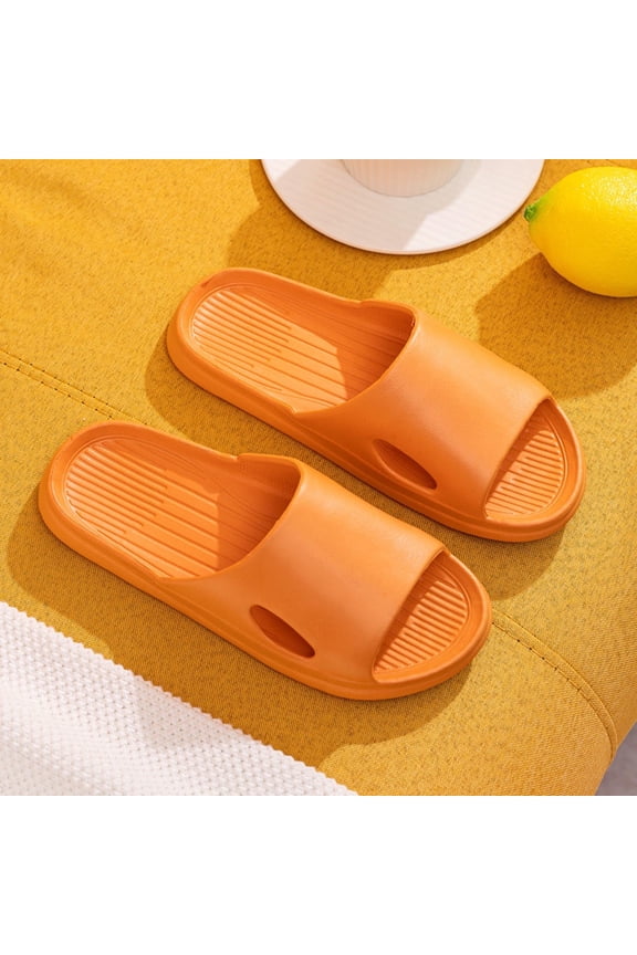 Sandals Women Comfortable Slip-On Platform V-Day Casual Summer Shoes For Women Orange Size 5.5