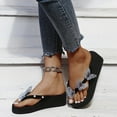 thumbnail image 1 of BONIXOOM Sandals for Women 2024 Clearance Fall Slip-On Platform Casual Fashion Womens Shoes Blue Size 7.5, 1 of 7