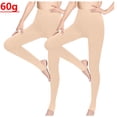 thumbnail image 1 of BONIXOOM Socks Women Opaque Thigh-High Nylon,SpandexTrouser Cozy Socks Beige One Size, 1 of 6