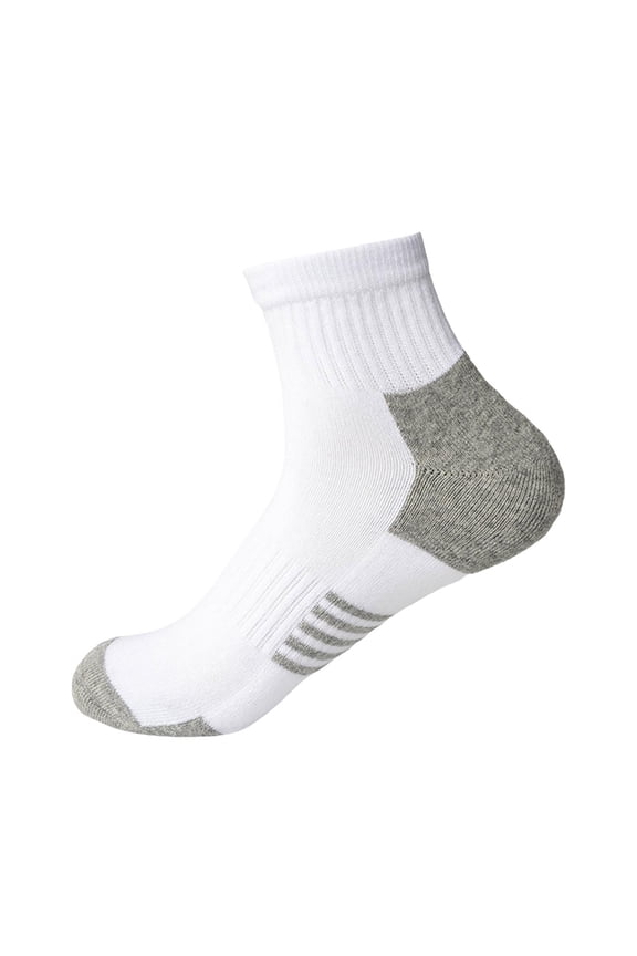 Thin Mens Socks,Breathable Anti-Odor Socks,Moisture-Wicking Quarter Crew Socks White Free Size